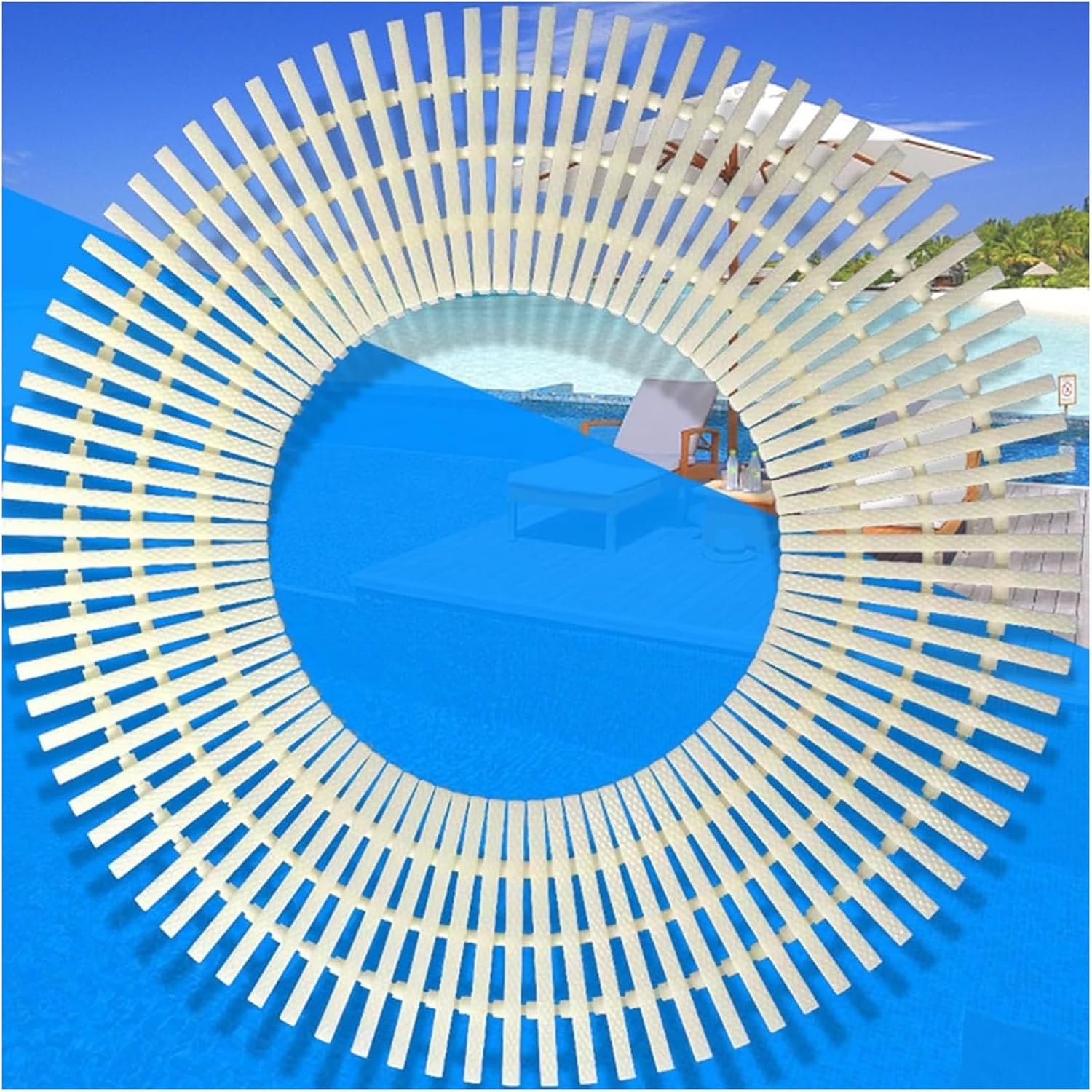 Swimming Pool Grating, Drainage Grate Three Interface Drainage 360° Rotation Road Gutter Grille,Drainage for Fences Walkways(18x 100cm,8 Pieces)