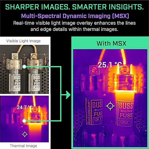 Miniatura 5 de FLIR Edge - Cámara térmica inalámbrica Bluetooth para teléfonos inteligentes, compatible con todos los dispositivos iOS y Android, resolución súper