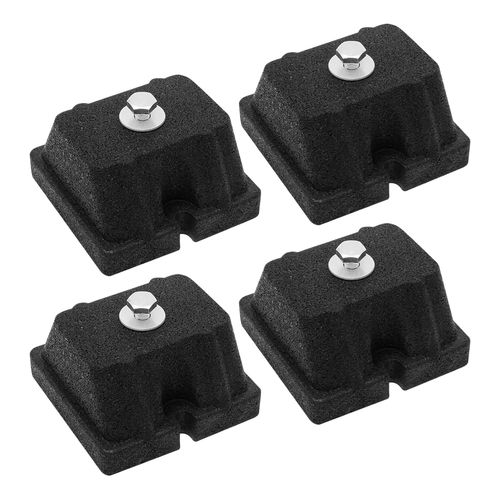 Almohadillas Antivibración Soporte Montaje Aislante Resistente | 4 Amortiguadores de Goma Antivibración para Aire Acondicionado Mini Split, Bomba de Calor, A/C, HVAC de Exterior