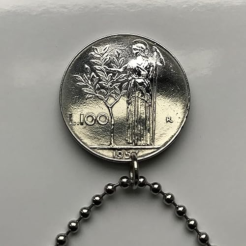 Miniatura 4 de 1978 Italia 100 Lire moneda colgante laureado Roma Milán Venecia Florencia Turín Napoli Bolonia Verona Génova Módena Pisa Siena Módica Perugia