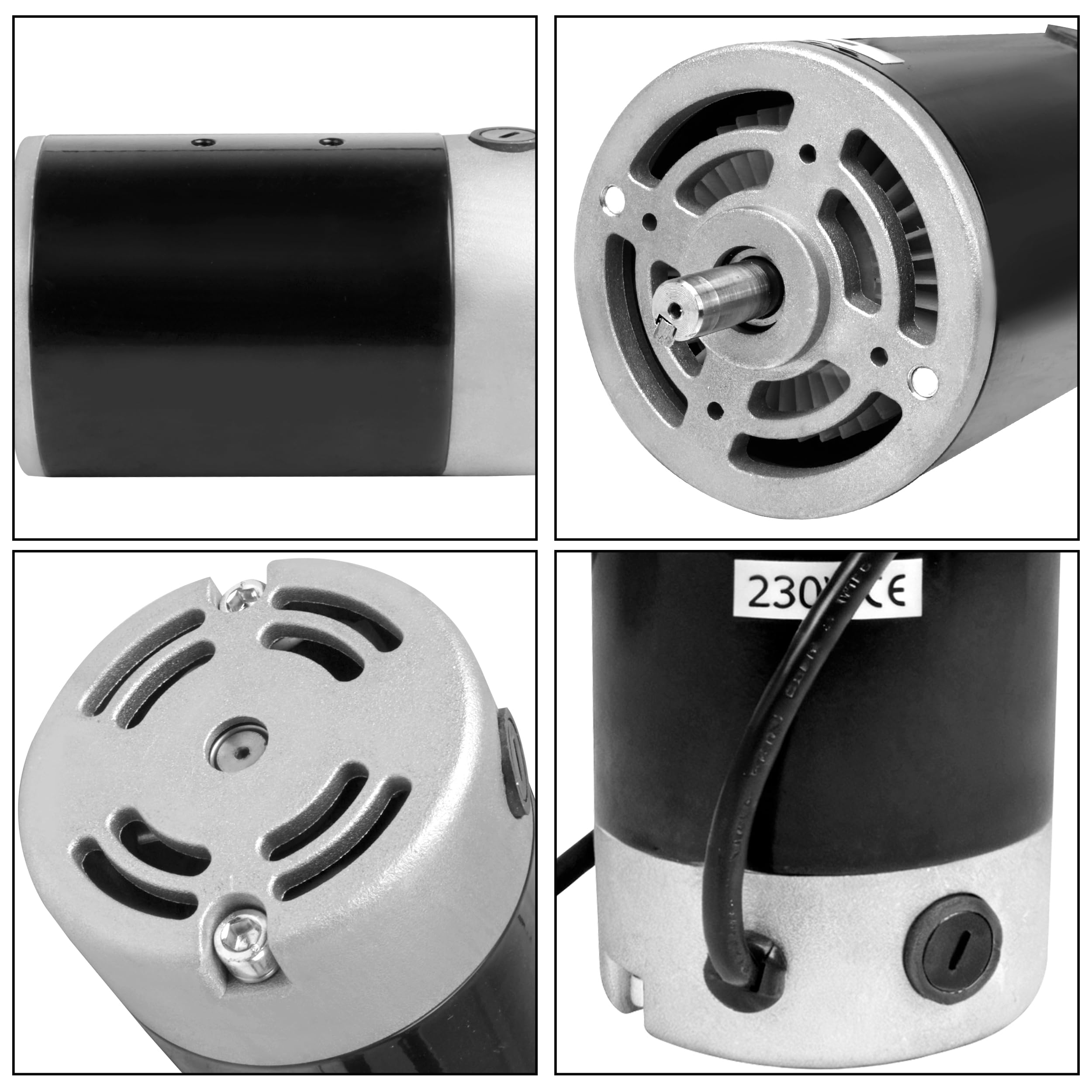 RATTMMOTOR Motor de 550 W 220 V CC, mini torno de metal, 6000 rpm, para mini torno de mesa 0618 CJ18A, accesorios mecánicos de repuesto (550 W)