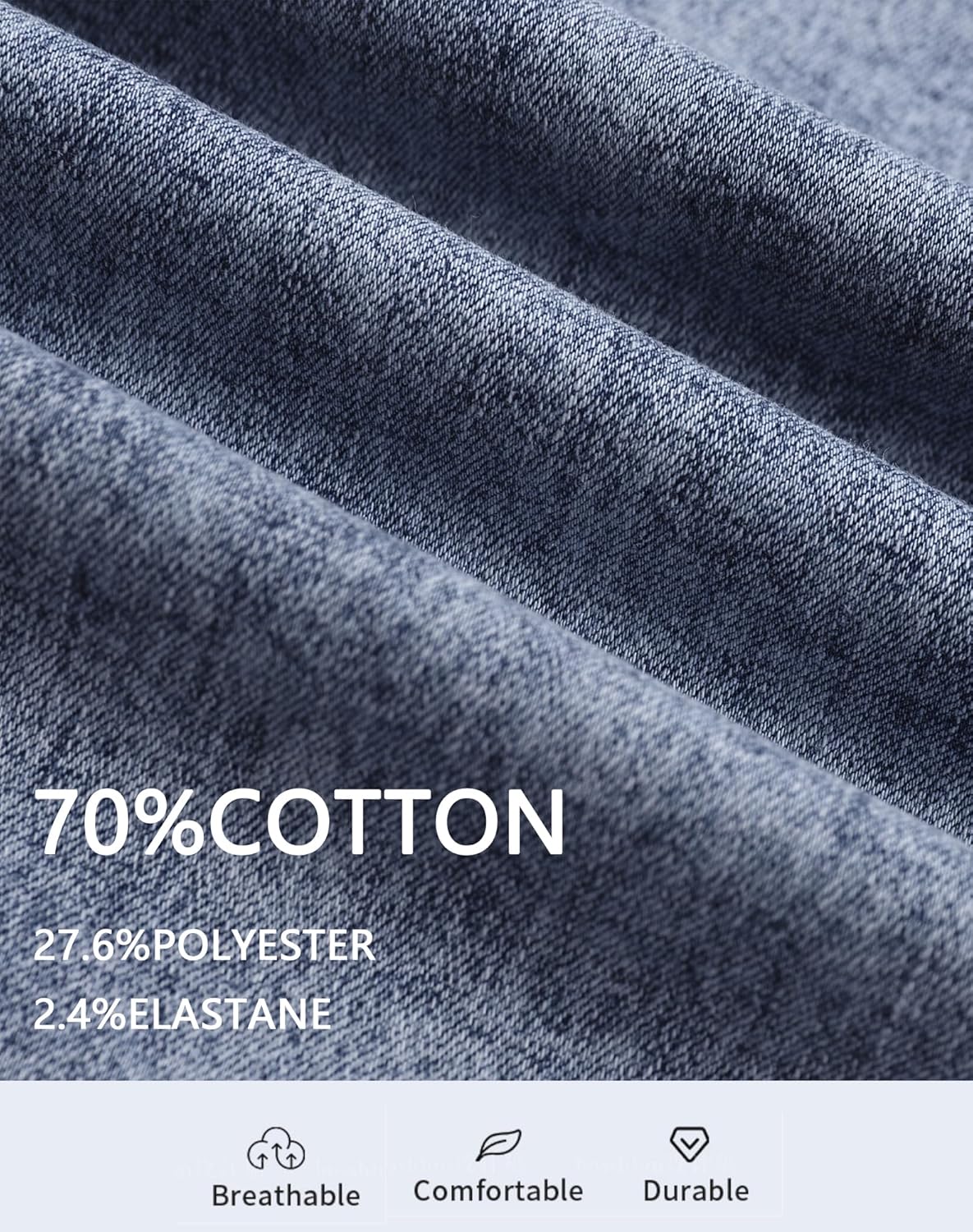 Women's Denim Overalls with Adjustable Straps Relaxed Fit Multiple Pockets Vintage Wash Stretchy Jean Overalls - Image 4