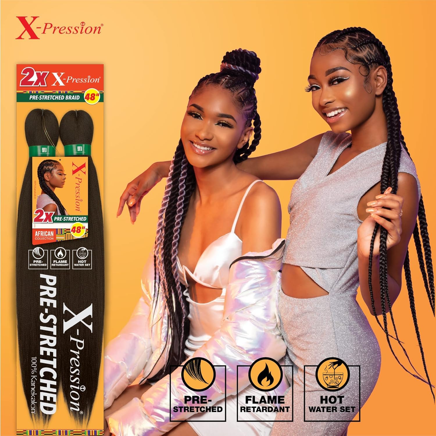 Amazon.com : Sensationnel X-pression prestretched braiding hair