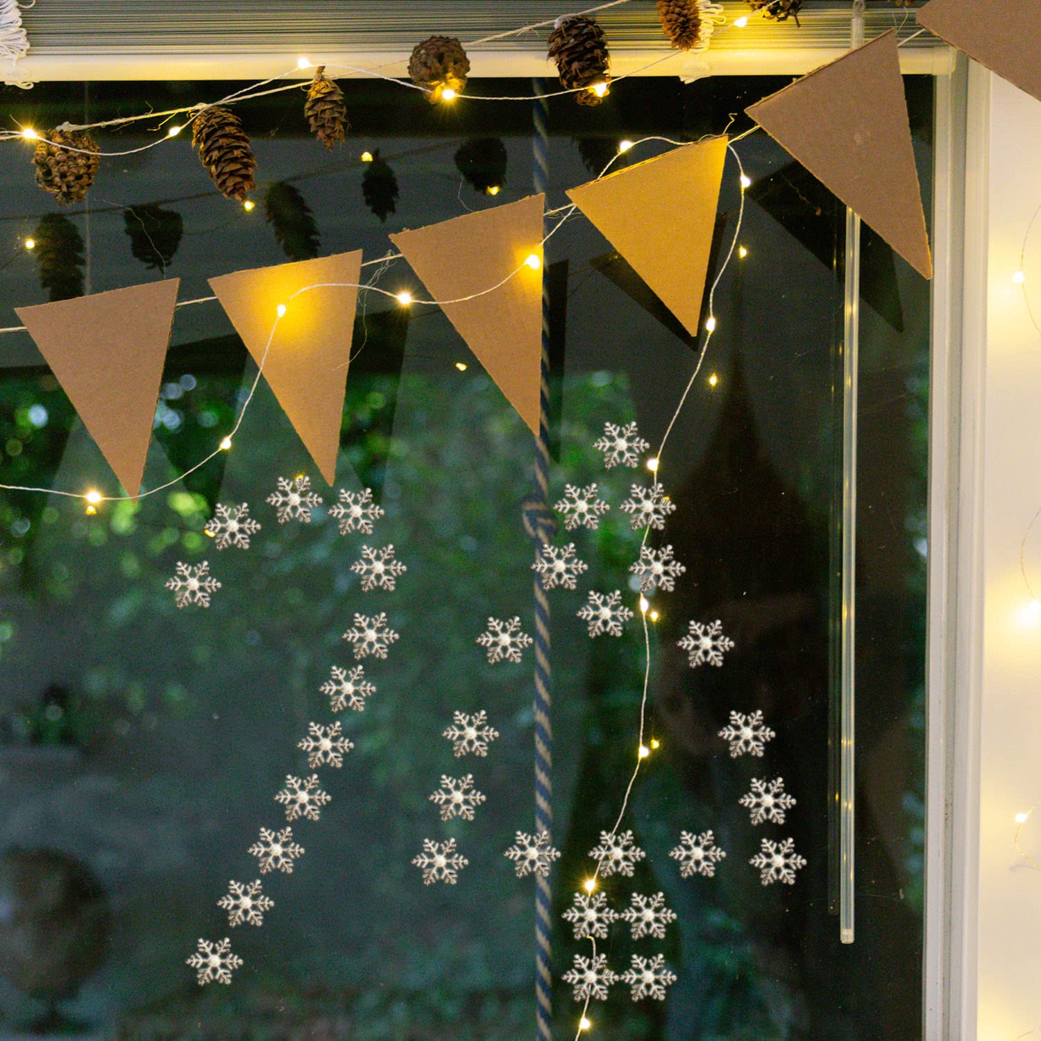 600 Coriandoli Natalizi COCOMAX A Forma Di Fiocco Di Neve, Oro E Argento, In Tessuto Glitterato, 2 Cm, Per Decorazioni Tavola E Fai Da Te