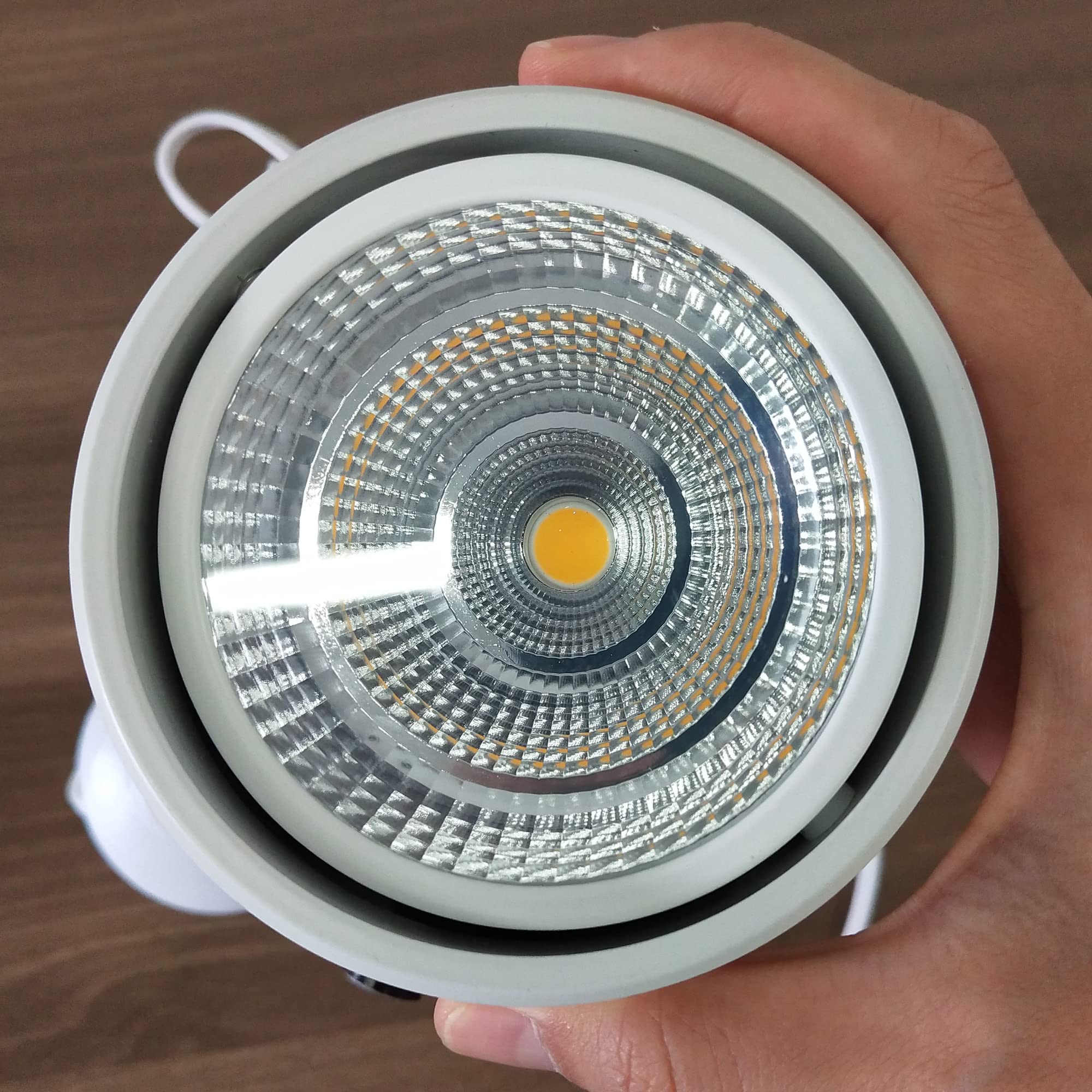 SKIVTGLAMP Accent Uplight 7W COB LED Stepless Dimming with Timer Remote Control Spotlight Light with Foot Pedal Switch Cord Flexibly Rotatable Extra Light Rotating Decorative for Background Wall 3PC