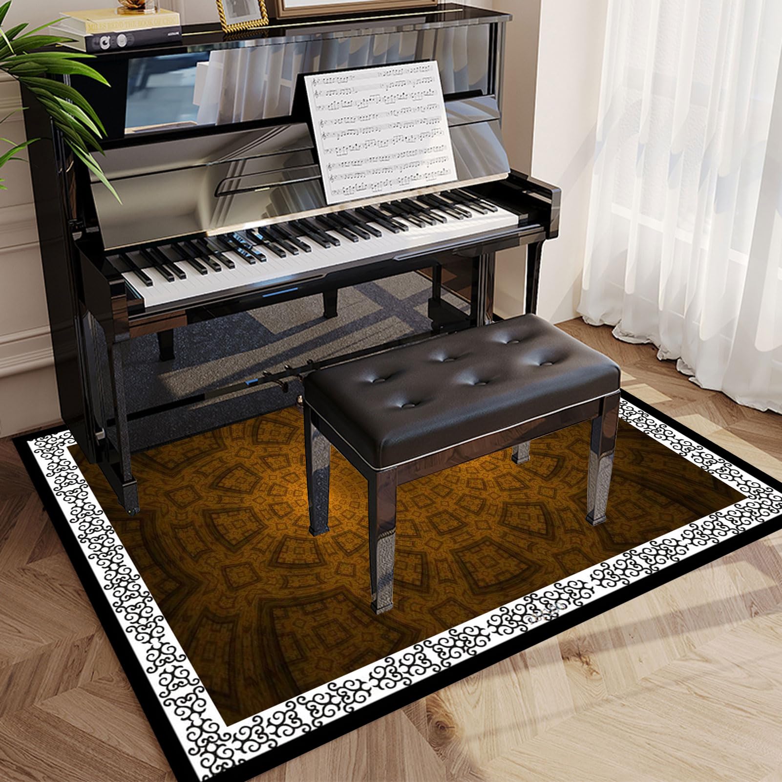 Soundproof Mat For Drum Kit Drum Mat Sound Absorbent Drum Rug Drum Mat Drum Carpet Drum Set Mat Non Slip Sound Proof Floor Mat For Jazz Drum Electronic Drum Kits