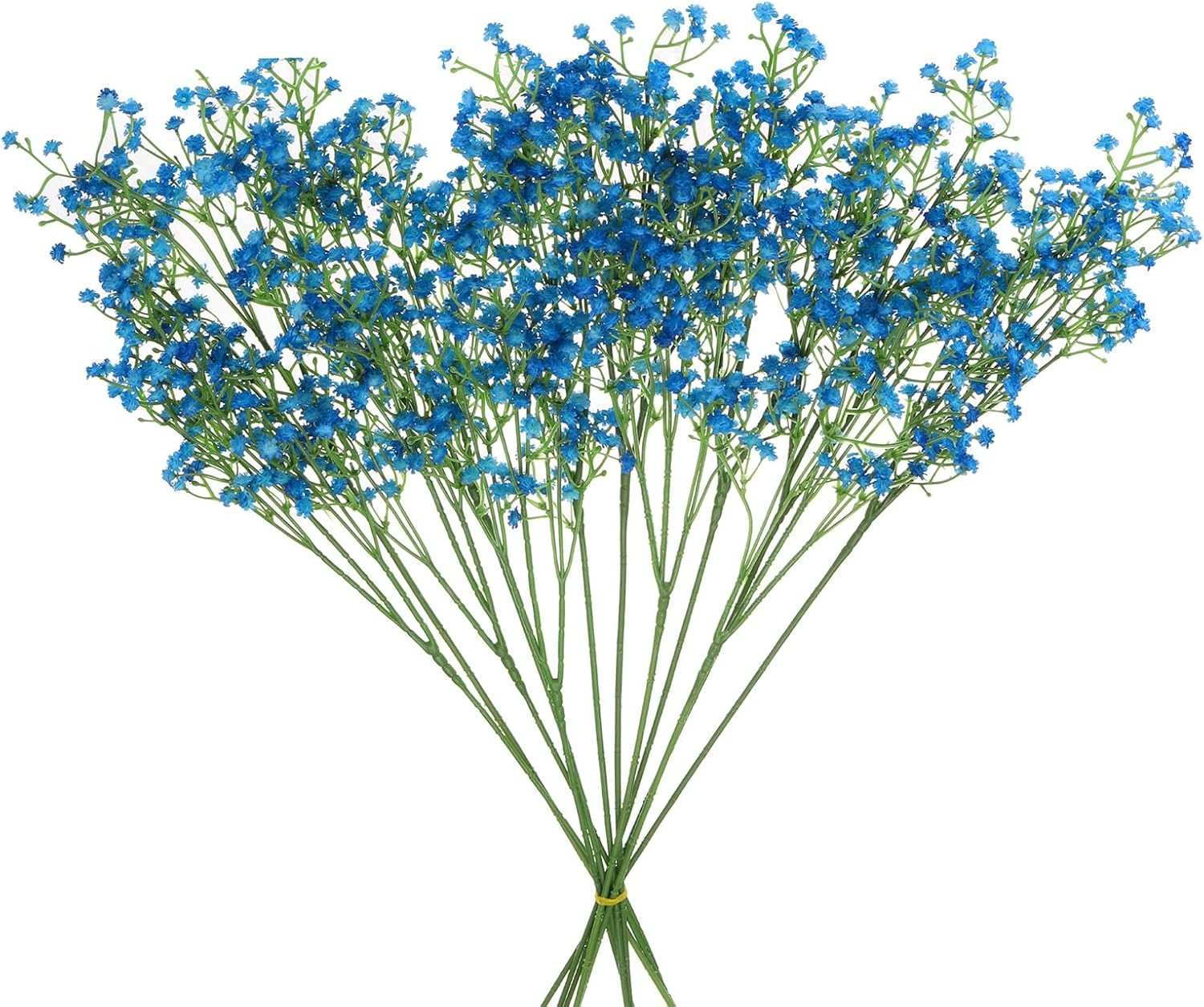 uxcell 9-Pcs Fake Gypsophila Artificial Flowers Bulk, PU Artificial Flowers Branch with Stems for Wedding Bouquet Floral Arrangement Home Decor, Dark Blue Dark Blue 9 Pcs