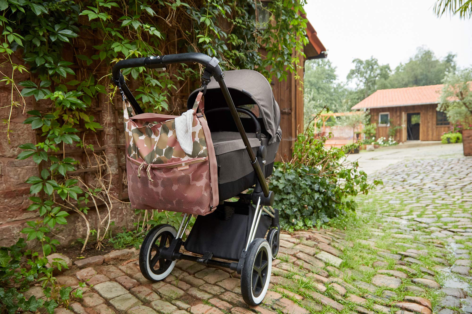 LÄSSIG Torba do wózka dziecięcego dla niemowląt, torba do wózka dziecięcego, plecak/casualowa torba do przewijania Buggy Bag Tinted Spots