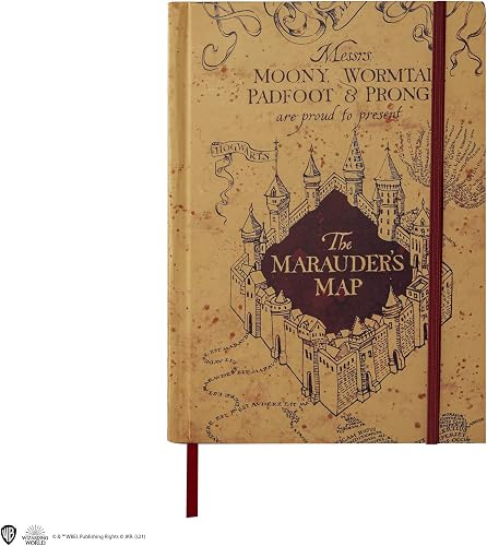 Cinereplicas Harry Potter - Notebook with foldable Marauder's map - Official License