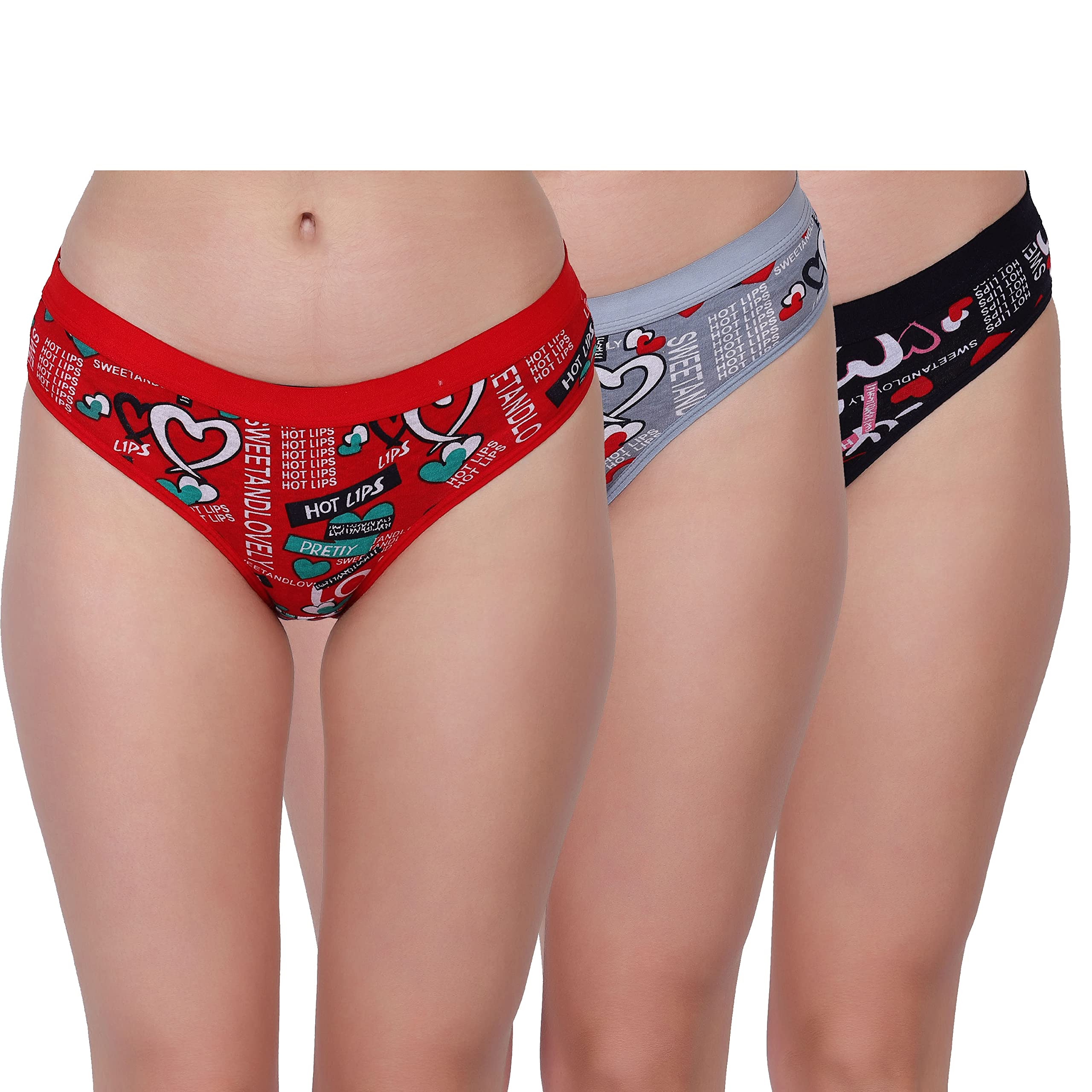 clovin Fashion Women Hipstar Pure Cotton Panties (Pack of 3)-picture-17