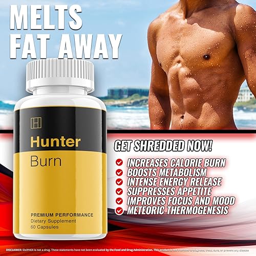 Miniatura 5 de Hunter Burn Advanced Formula píldoras suplementarias 1 paquete