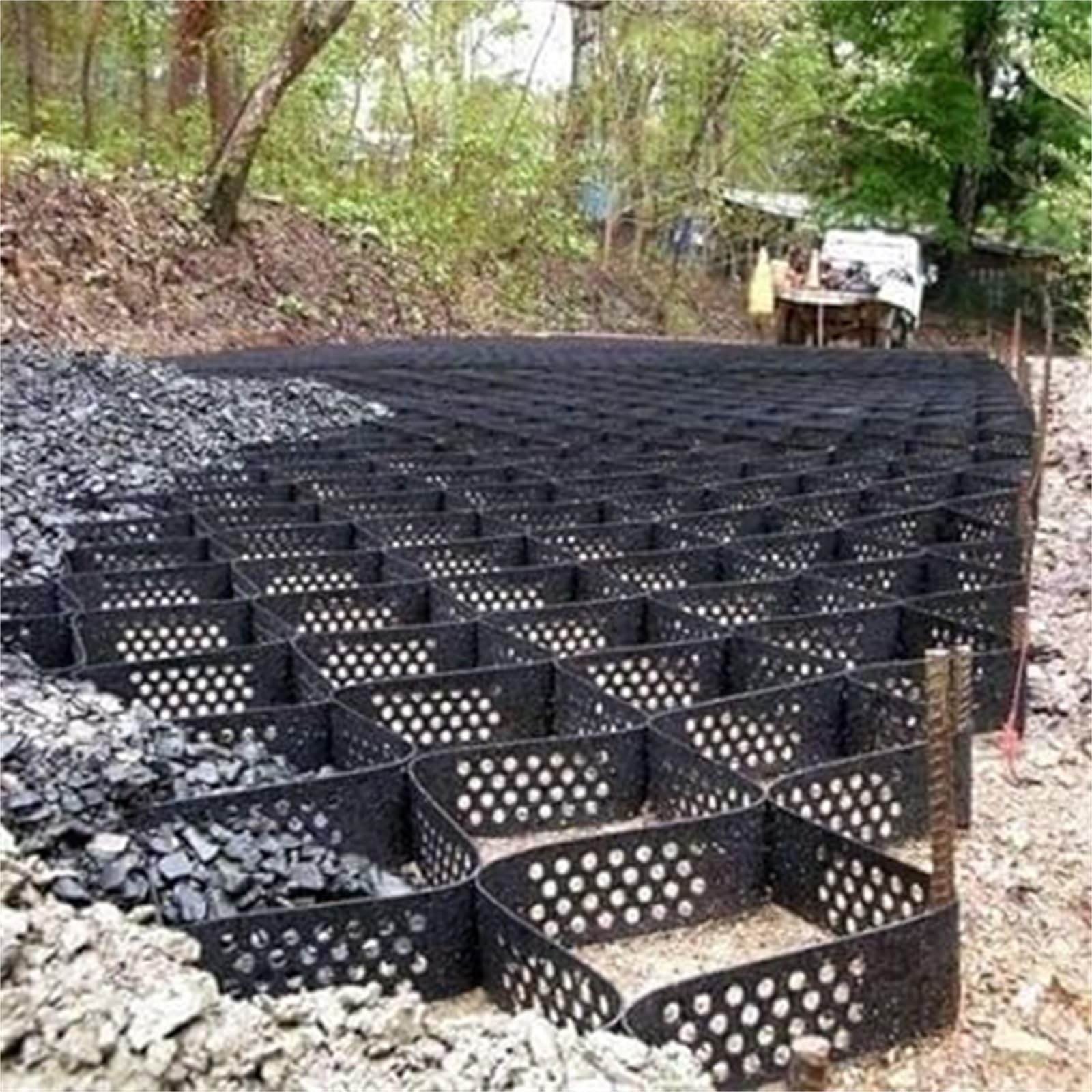 Stabilisateur de gravier 1x7 m pour allée carrossable et piste