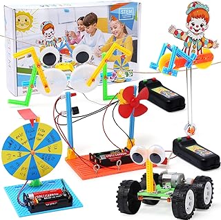 JoyJoyful Experiments for Children from 8 9 10 11 12, STEM Robot Construction Kit Toy, Gift from 8-14 Years Boys Construction Kit Toy, Electronic Building Kit, Experiment Box, Electric Construction