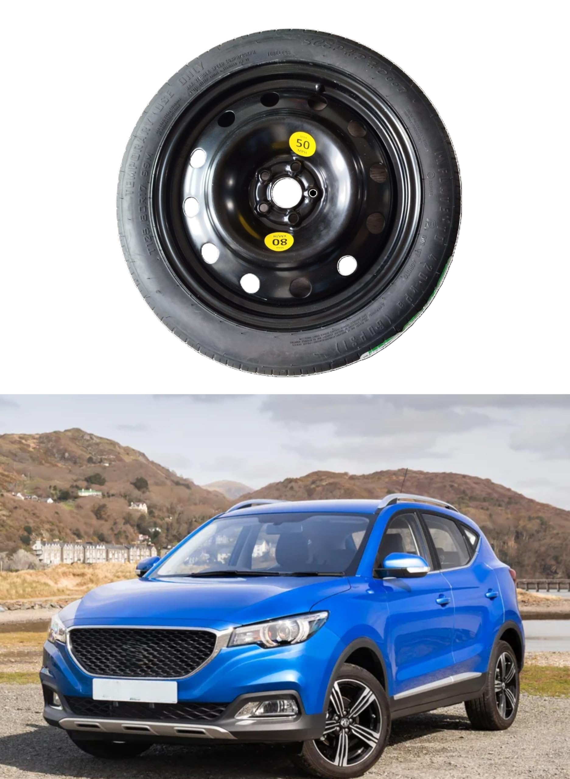 Rueda de repuesto de 17 pulgadas compatible con MG ZS gasolina 125/80R17
