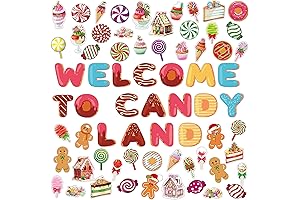 68 Pcs Candy Land Banner