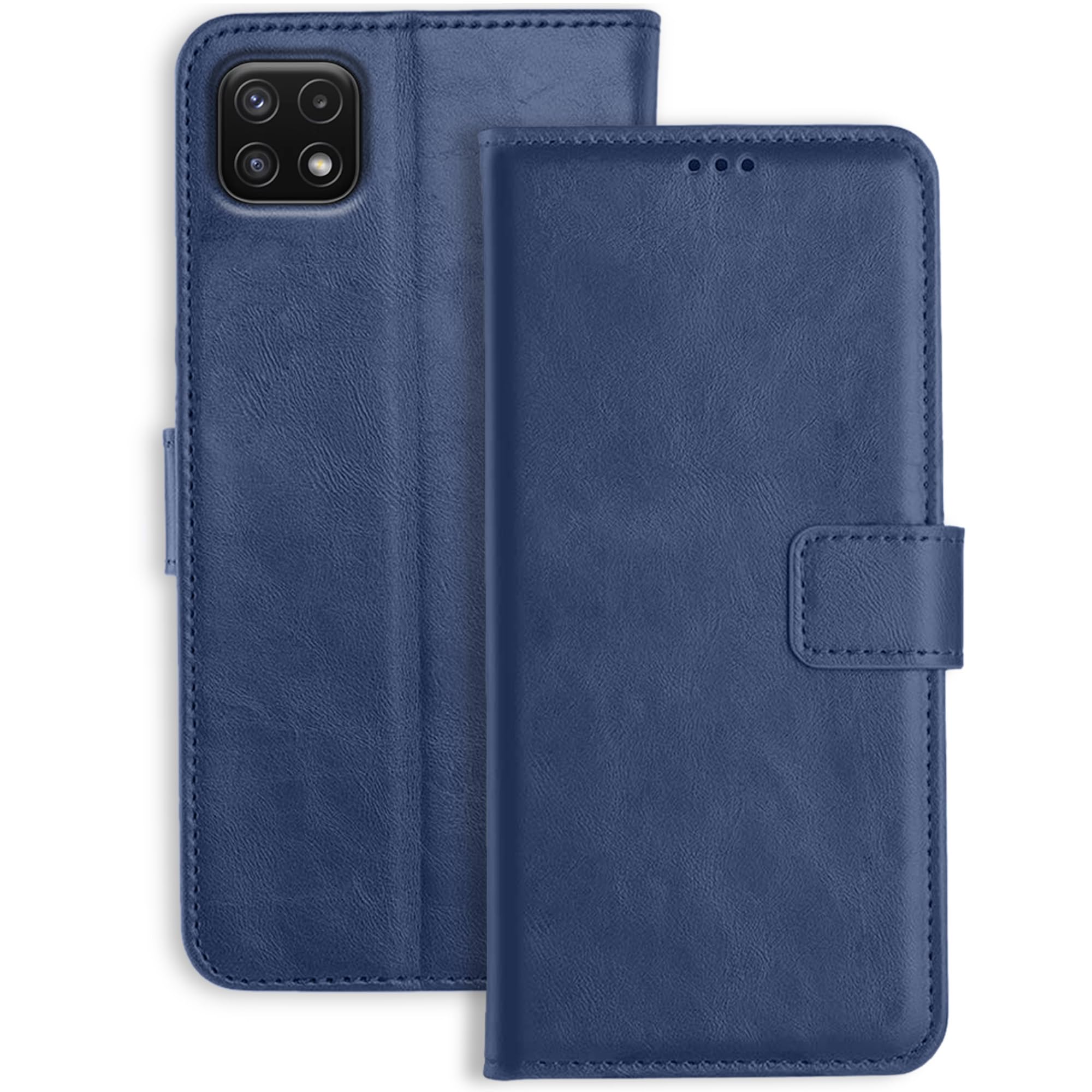 Profov Samsung A22 5G Leather Flip Cover | Shockproof | 360 Protection | Wallet Style Magnetic Closure Back Cover Case for Samsung Galaxy A22 5G (Brown) (B0CLMCCS44) Amazon Price History, Amazon Price Tracker