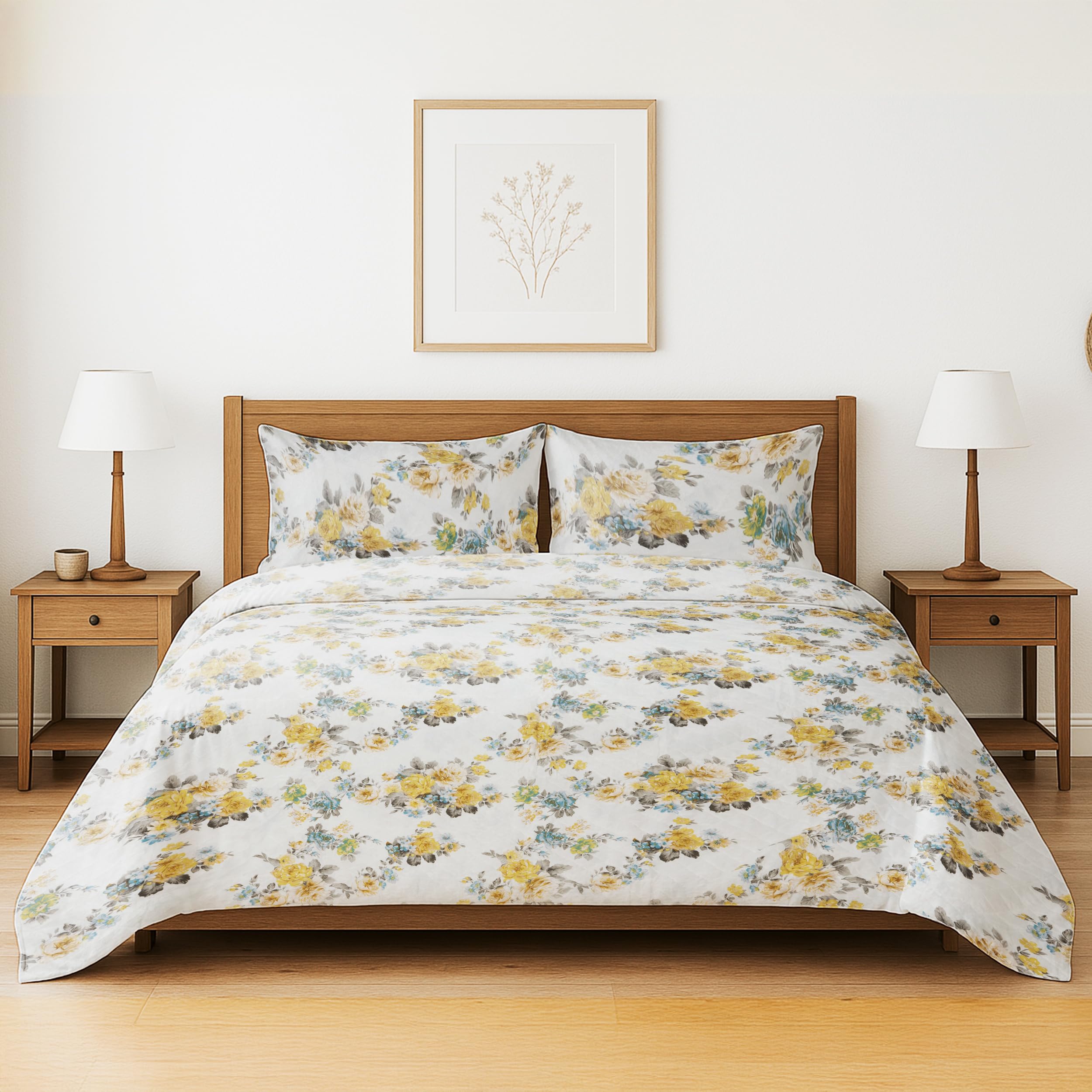 Colcha Boutis para Primavera y Verano Bicolor Reversible Liso de Color Beig + 2 Funda Cojin 50x70 cm - Colcha Ligera Fina Entretiempo (Cama 135, 220x260cm) — view 38