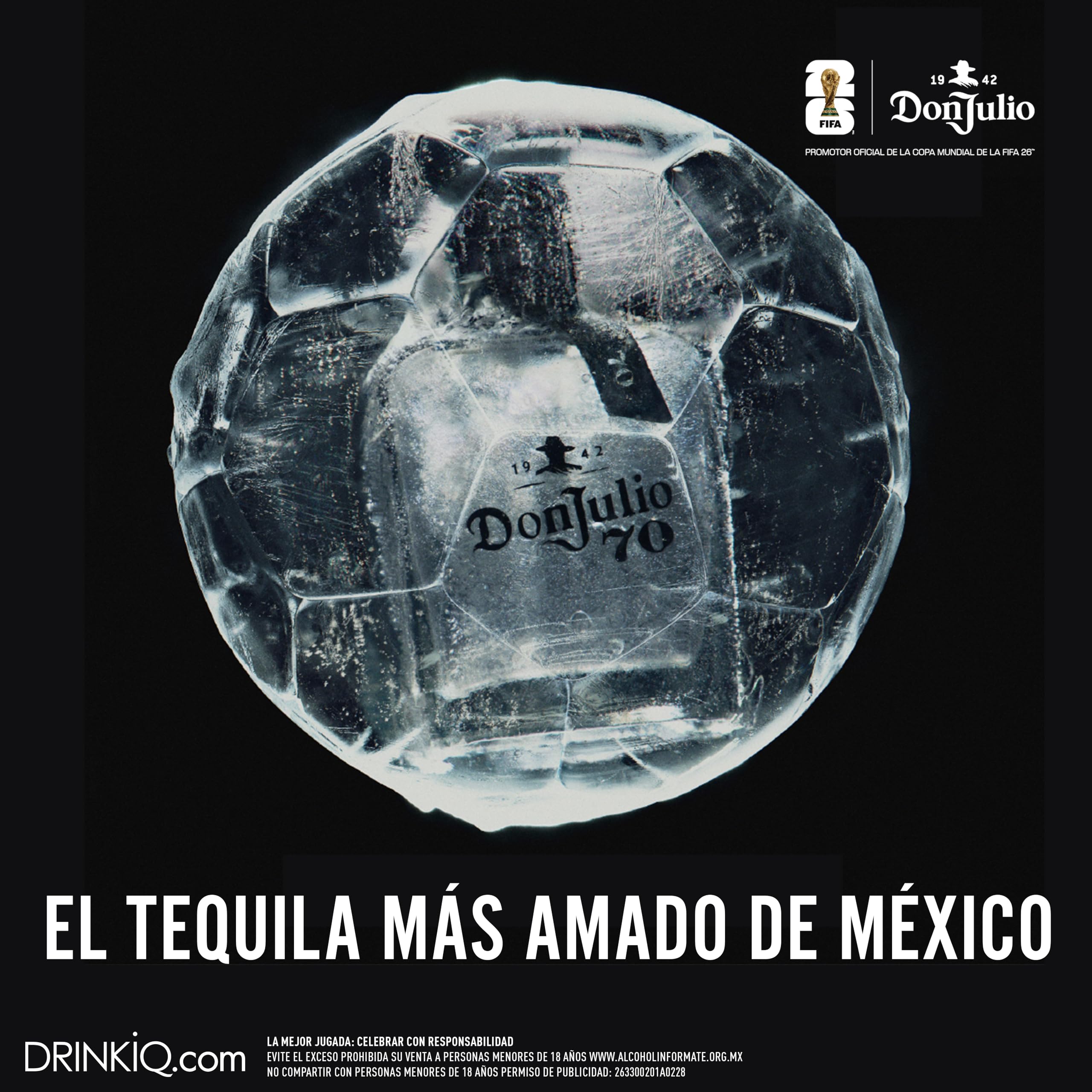 Don Julio, Tequila 70 Cristalino Añejo 700ml, Sabor Suave y Final 