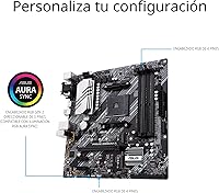 Vista 4 de ASUS Prime B550M-A WiFi II AMD Micro ATX Placa base con PCIe 4.0, WiFi 6, memoria ECC, HDMI 2.1, cabecera RGB
