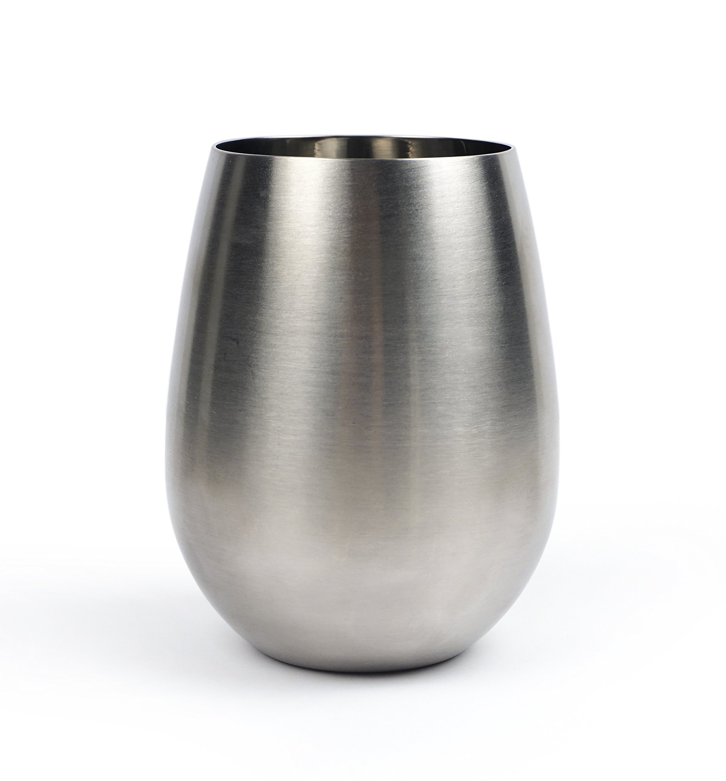 Verre à vin sans pied inox RSVP : gobelet isotherme incassable 325ml