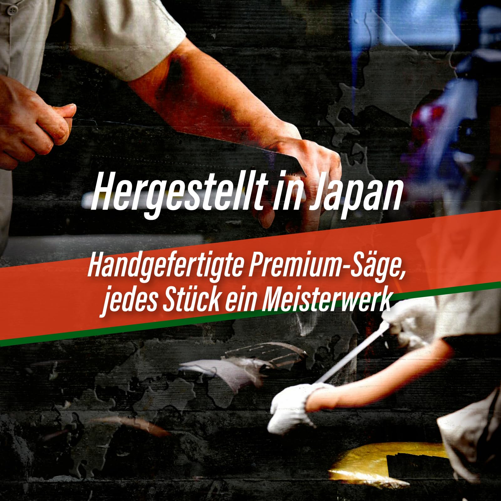 SUIZAN Astsäge 270mm mit Gulletsägeblatt - Professionelle Japanische Baumsäge Handsäge Gartengeräte