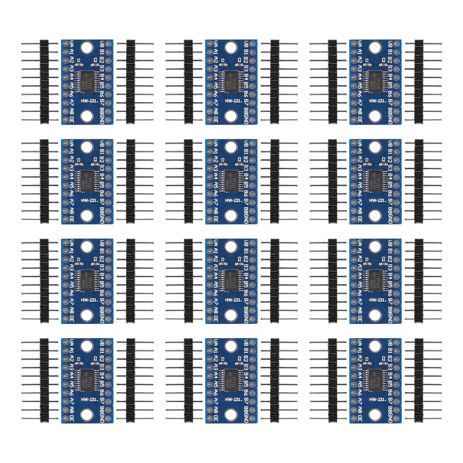 Diitao 12PCS TXS0108E High Speed Full Logic Level Converter,8-Bit 8 Channel Logic Level Converter Shifter 3.3V 5V Bi-Directional Converter Module-image-45