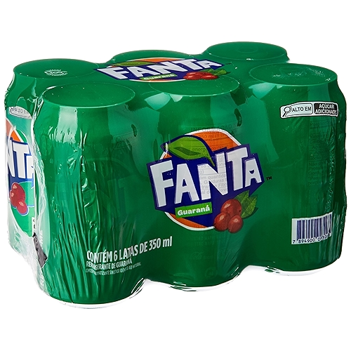 Pack de Fanta Guaraná 350ml 6 unidades