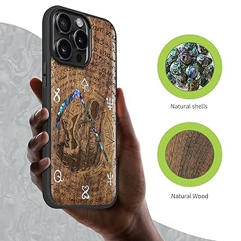 Carved Live Edge iPhone 16 Pro Max ケース iPhone 16 Pro Max Wood Live Edge Phone Case - Stephen
