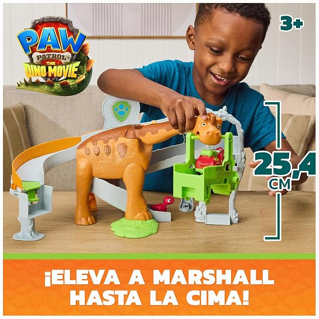 Foto 2 de 8 de Patrulla Canina Dino Movie Rescue con Braquiosaurio y Marshall 3+ años