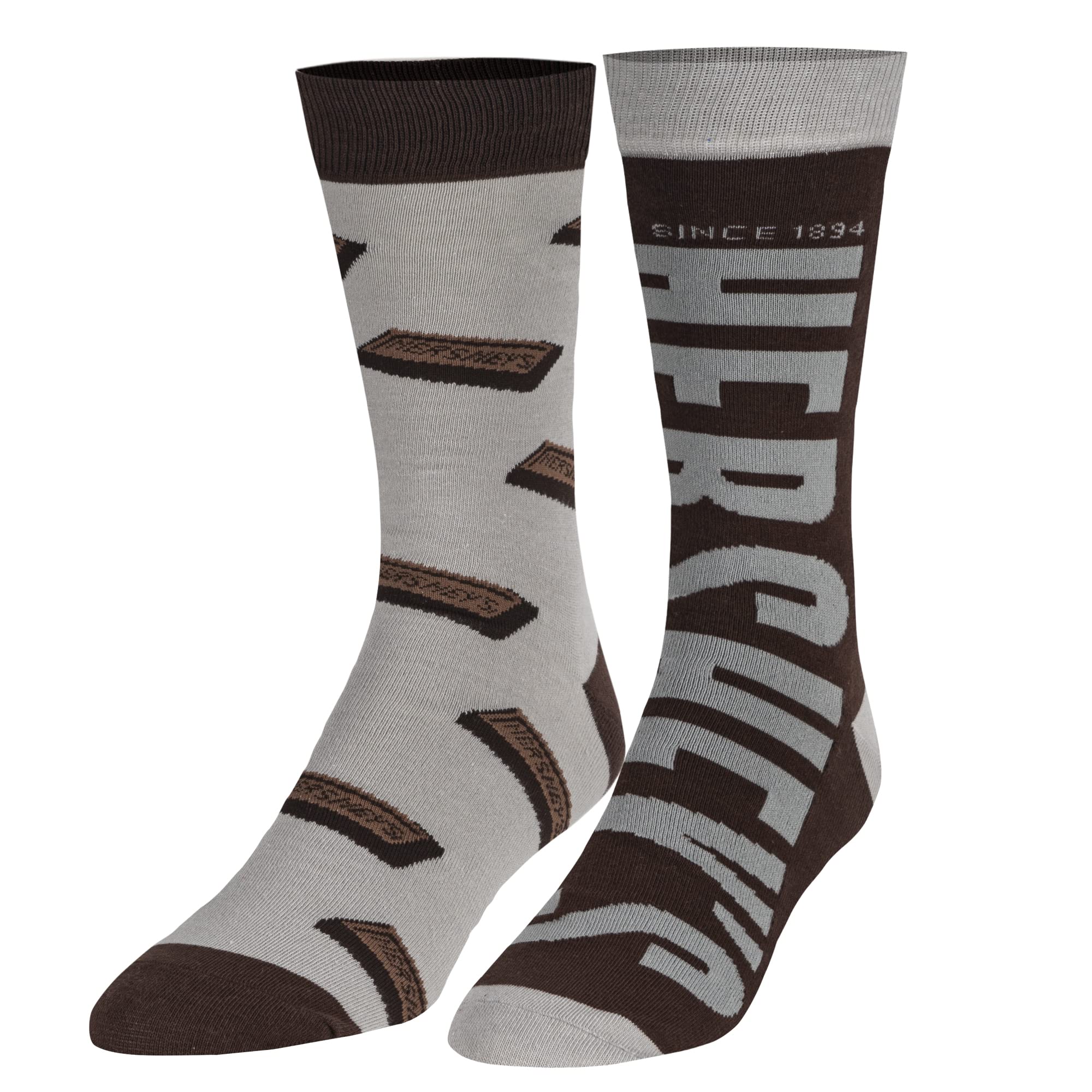 Odd SoxHershey Candy, Fun Graphic Print Crew Socks for Men & Women, Large