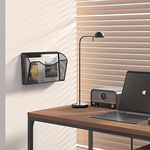 Miniatura 7 de EasyPAG Mesh Collection organizador de archivos y cartas para montar en pared, Negro