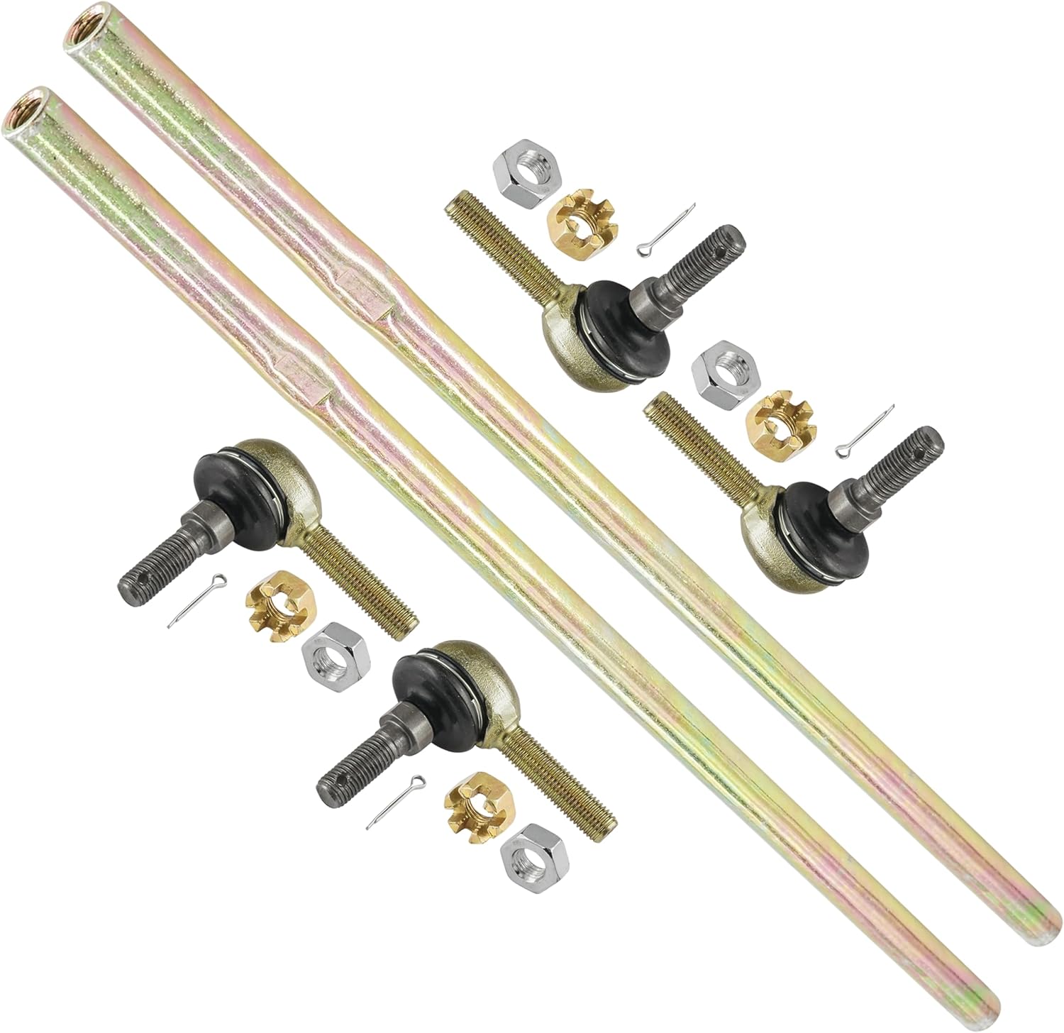 Caltric Complete Tie Rod Kit with Ends NEW Compatible with Polaris Sportsman 550 EPS 2010 2011 2012 2013