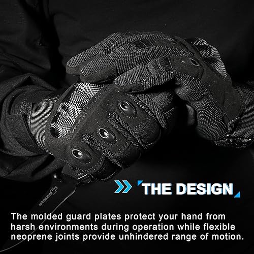 Miniatura 4 de wtactful Guantes tácticos para hombre, pantalla táctil, Airsoft, paintball, guantes de motocicleta