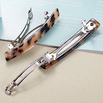 小物 basilic Amazon.com : 2PCS French Design Hair Barrette Tortoise Shell