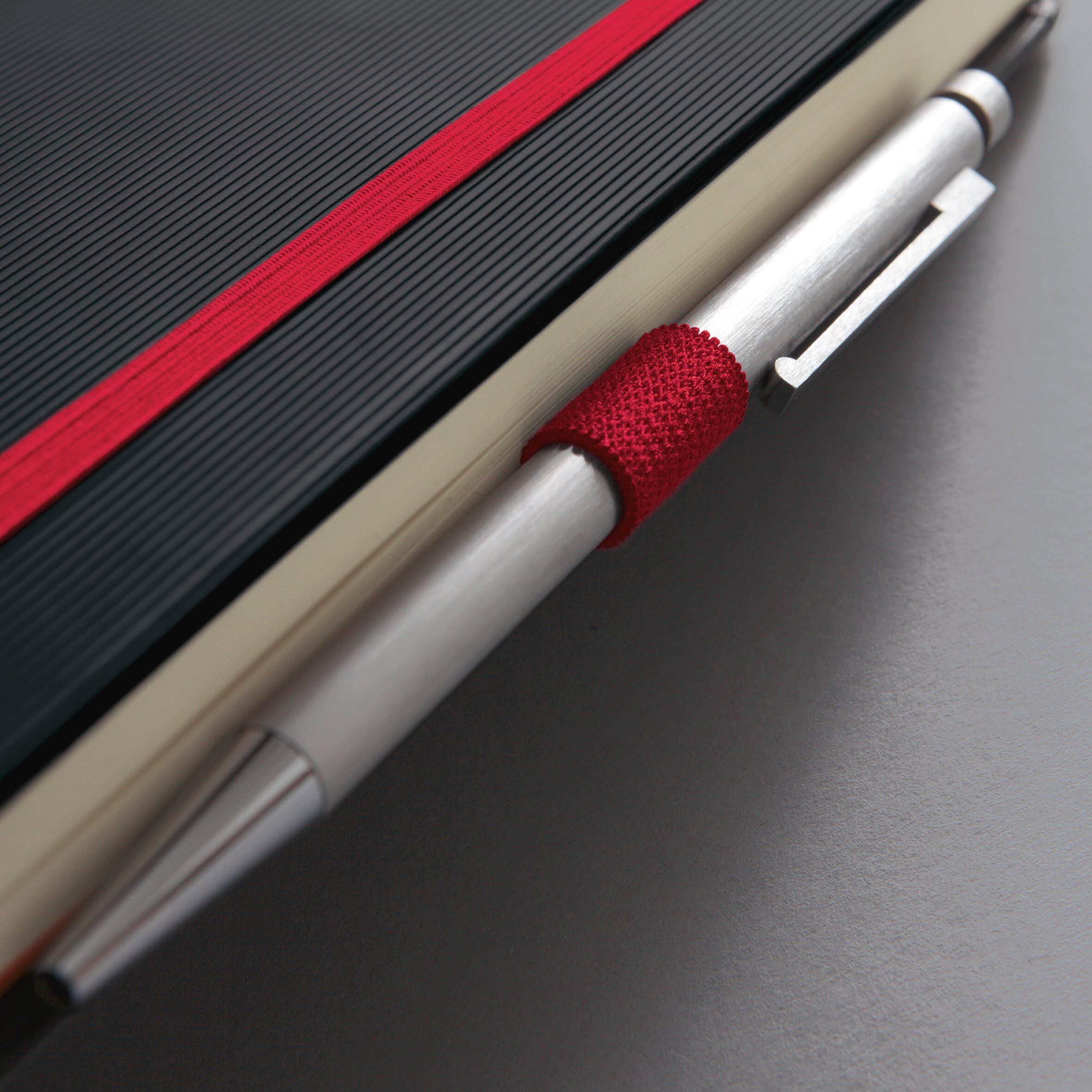 SIGEL C2708 Wochenkalender Conceptum 2027, ca. A5, Hardcover, schwarz/rot: 2 Seiten = 1 Woche, 80 g/m², 192 S., FSC-zertifiziert, vegan