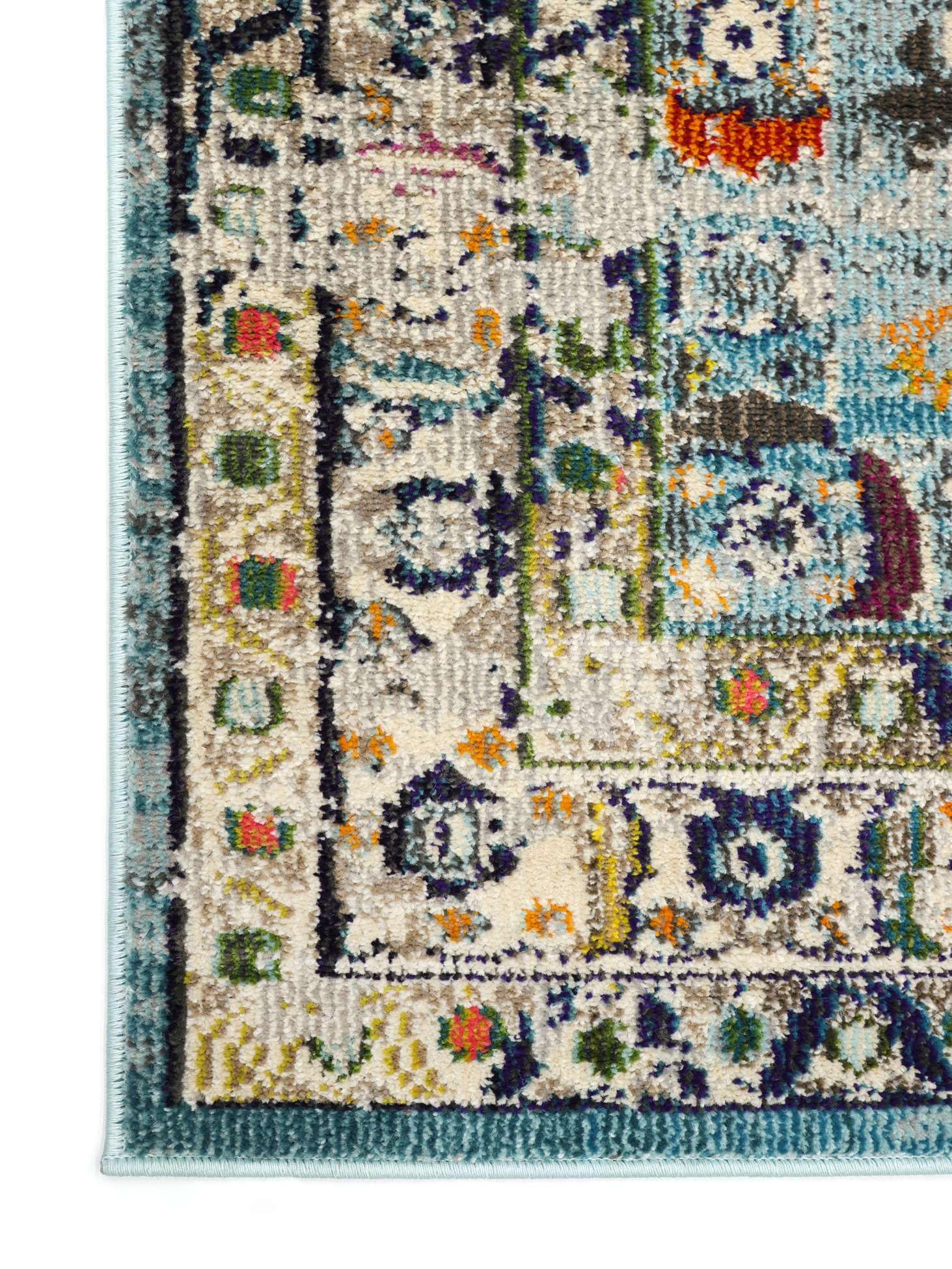 RugVista Chillon Tapis, 160 x 230 cm, Clair Bleu/Multi