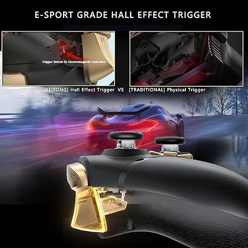 Miniatura 5 de Asura 2 Pro+ PC Gaming Controller Dual Hall (Hall Stick & Hall Trigger) Wireless Gamepad for Windows Switch,6 Axis Motion SensingMechanical