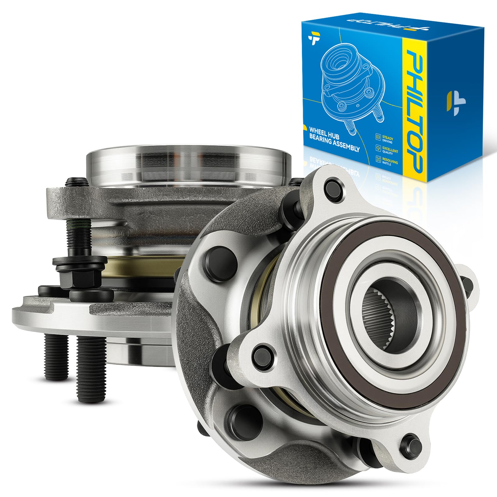 PHILTOP 515202 2 x Front Wheel Bearings Hub Assembly Fit Toyota Tundra