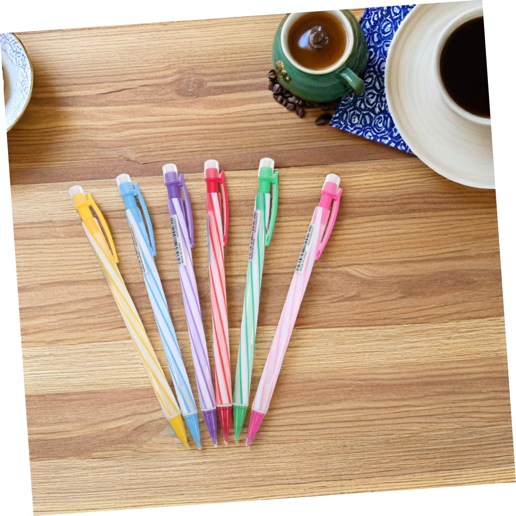 36 Piezas Lápices Mecánicos Transparentes con Integrada Ergonómico para Dibujo y Escritura Escolar Pack por Mayor para Estudiantes