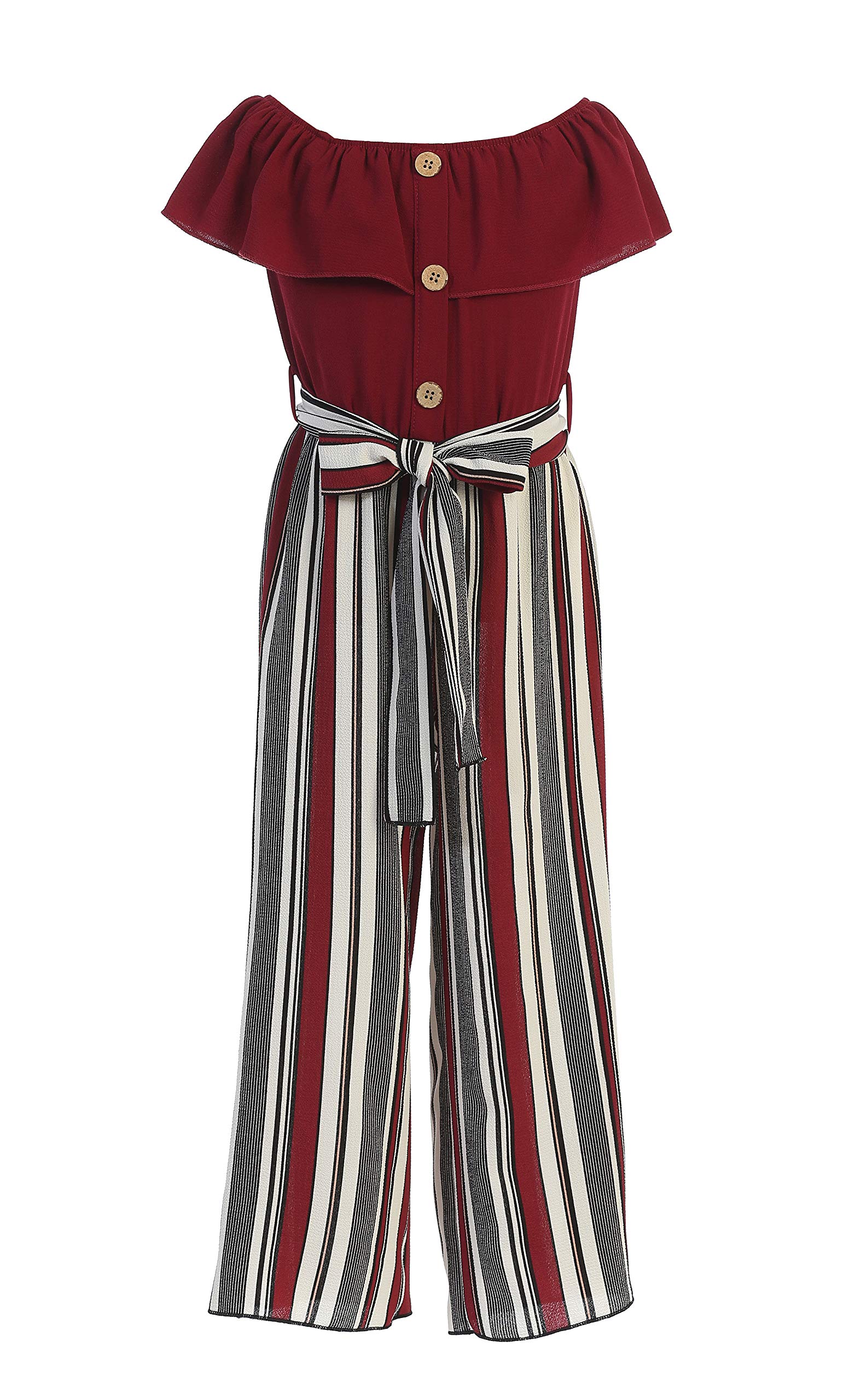 iGirlDress Girls Wide Leg Off Shoulder Elegant High Waist Rompers Palazzo Pants Trousers Jumpsuits USA 4-14