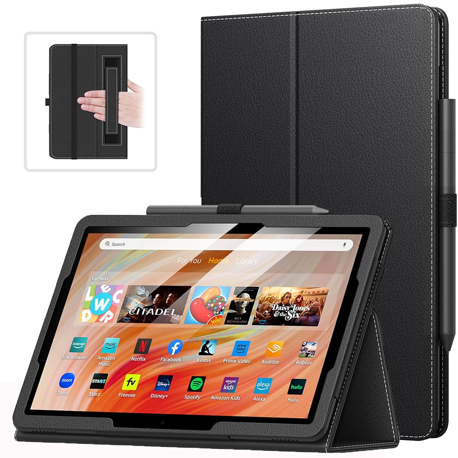 MoKo Case Fits All-New Amazon Kindle Fire HD 10 10 Plus Tablet 13th 11th Generation 2023 2021 Release