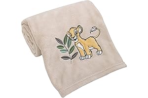 The Lion King Super Soft Baby Blanket with Simba Applique - for...