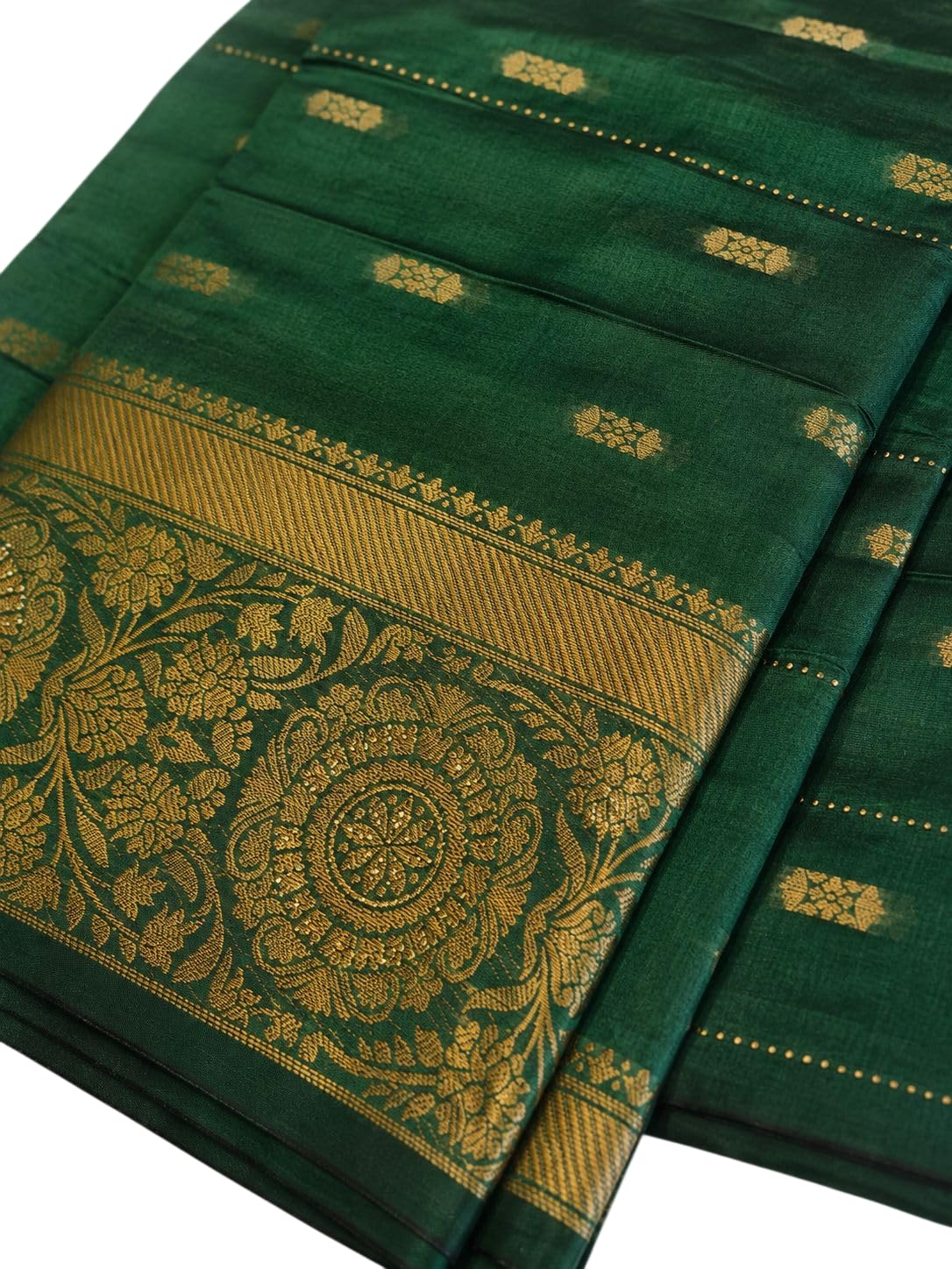 Cotton Silk Saree with All Over Zari Buti Work and Blouse Piece - Perfect blend, Traditional Elegance and Everyday comfort, Designed for modern women-image-36