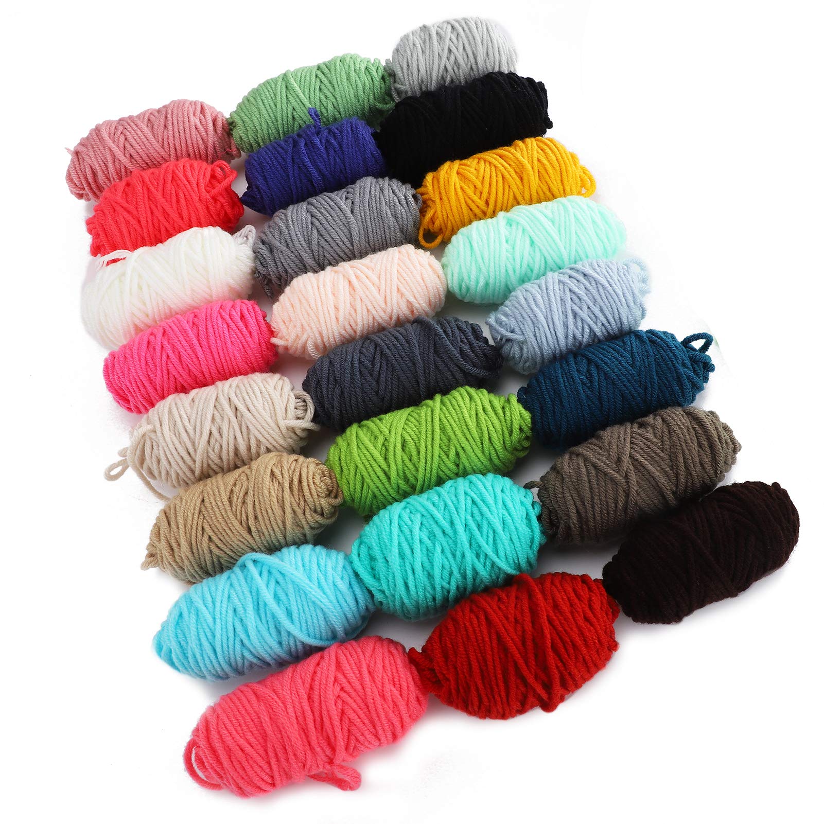 Pompom Maker Kits Fluff Ball Weaver DIY 24 Farben Wollgarn Stricken Handwerk Geschenke