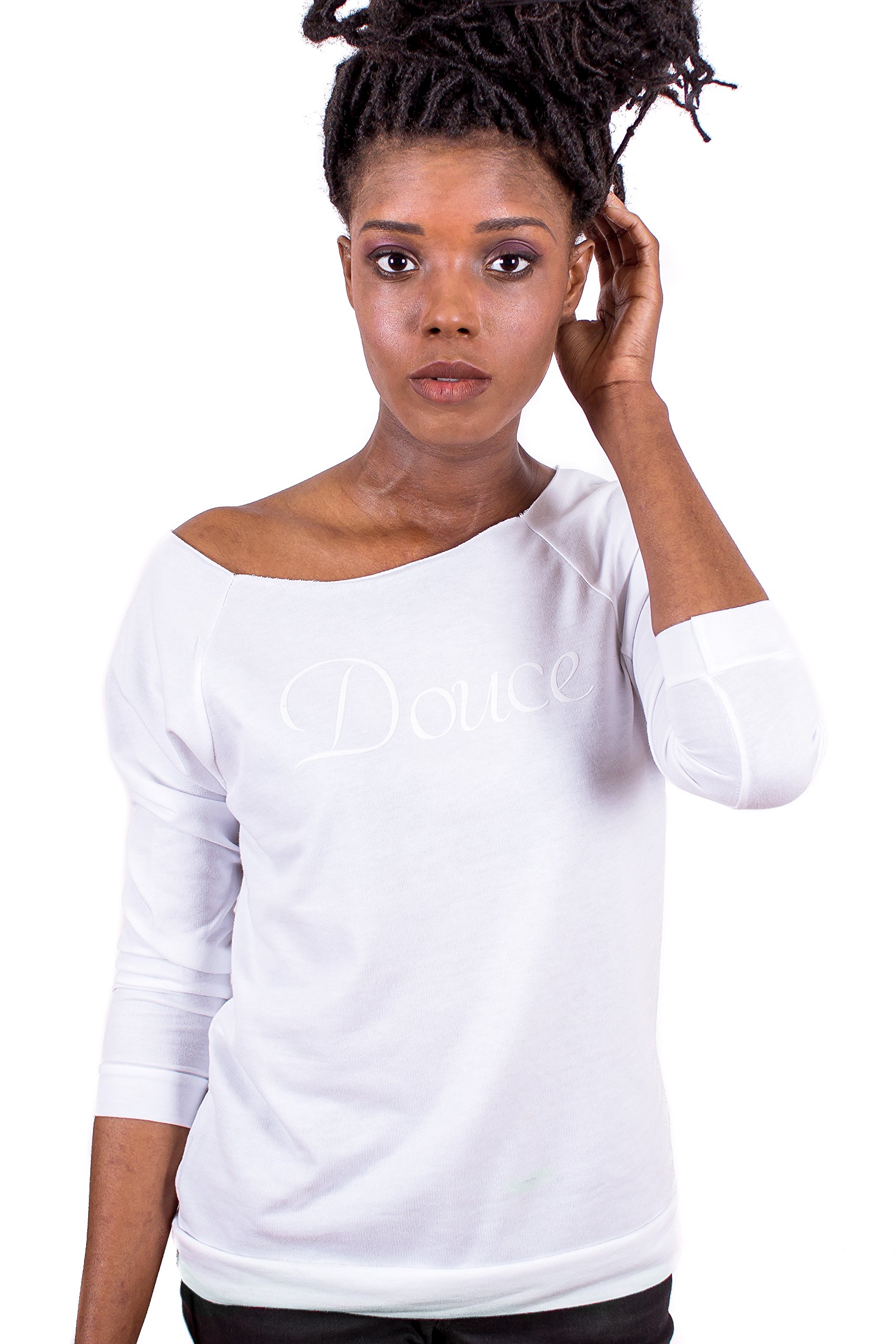 Paris Oui Oui Women's DOUCE Light Sweater White