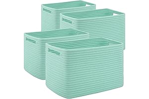 4 Pack Storage Cubes Green for Organizing