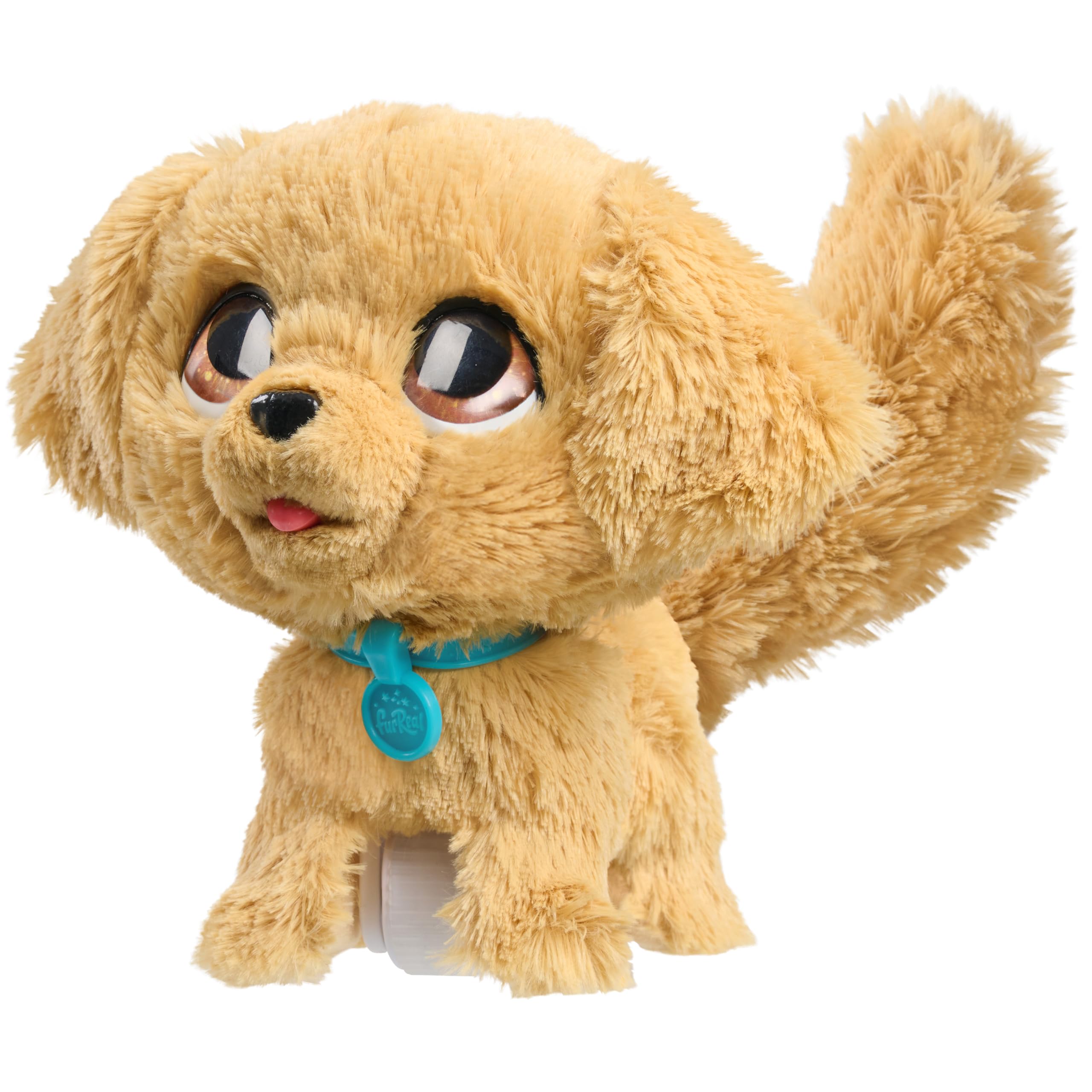 Just Play Golden Retriever Marcheur interactif de FurReal mesurant 20,3 cm de Haut, Animal en Peluche interactif, 4 Accessoires, Jouets Doux, Jouets pour Enfants de 4 Ans et Plus | Pretend Pet Pay avec chien en peluche, comprend 2 laisses amovibles, piles