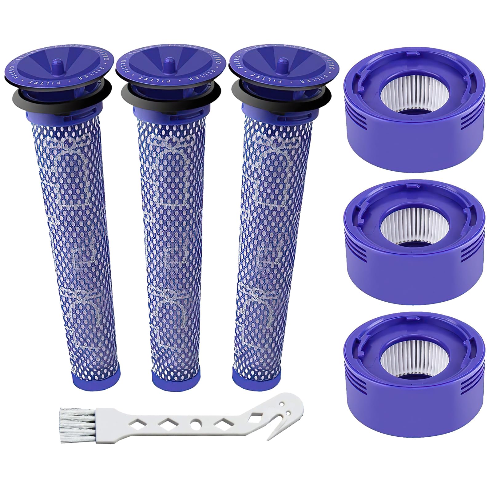 6 Pack Filter Replacement for Dyson V8 V7 Absolute Animal Motorhead