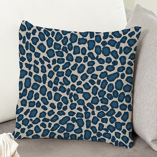 Vista 368 de Funda de cojín con estampado de guepardo rosa intenso, cojín cuadrado con estampado de animales fucsia, funda de almohada decorativa para el hogar