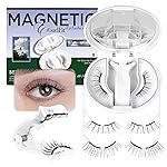 BEYELIAN Magnetic Eyelashes with Applicator Kit, Reusable Natural Look False Lashes, No Glue Needed Soft Magnetic Lashes for Eye MAGIC-YT19 (Lightweight & Comfortable)